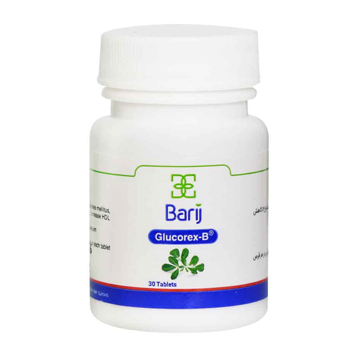 قرص گلوکورکس بی بسته 30 عددی Barij Essence Glucorex B 30 Tab