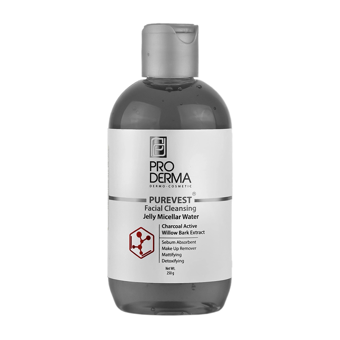 میسلار واتر حاوی ذغال فعال حجم 250 میلی لیتر