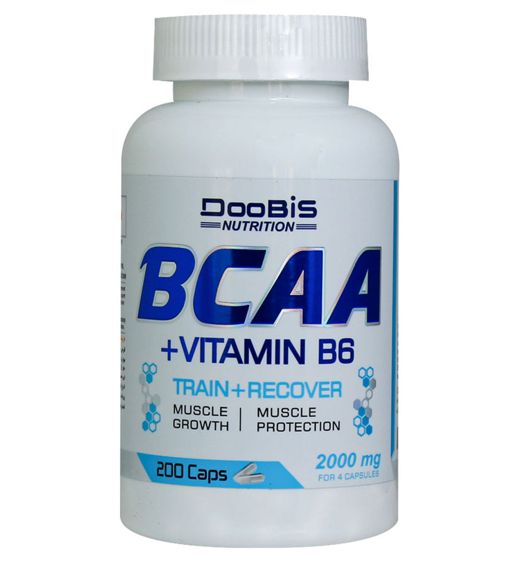 کپسول Bcaa و ویتامین B6 بسته 200 عددی