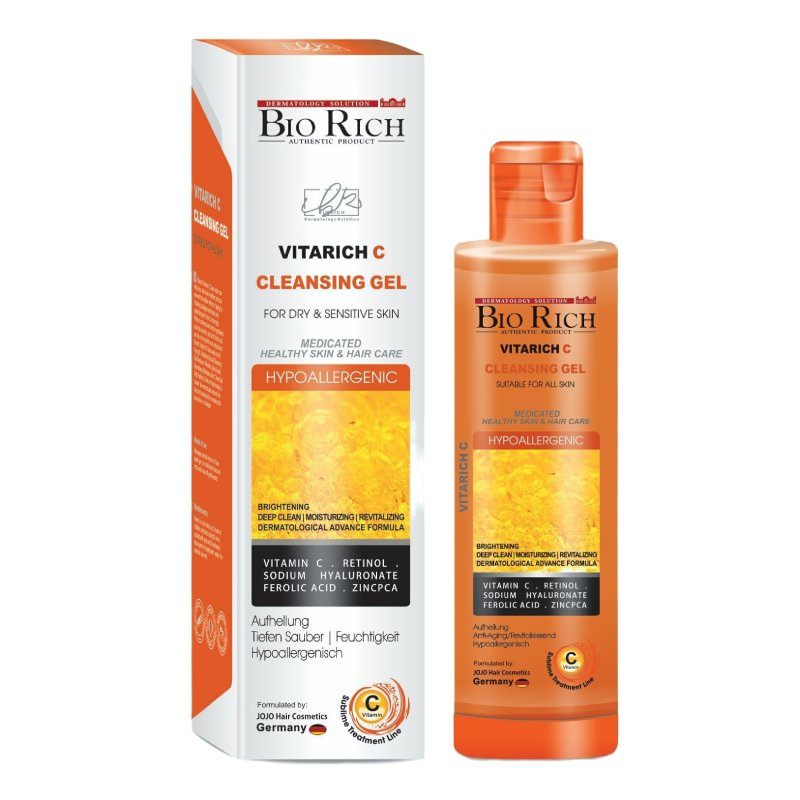 بایوریچ ژل شست و شو صورت ویتامین c ویتاریچ سی