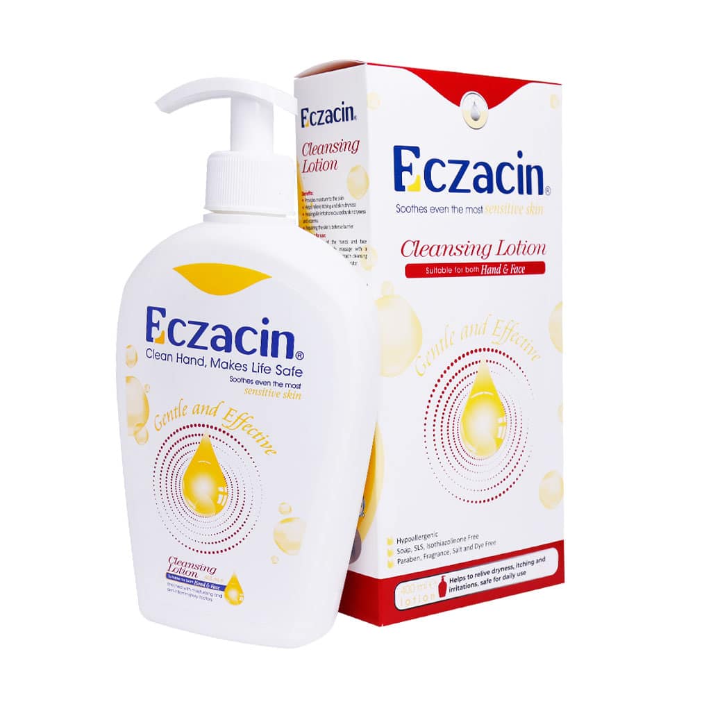 لوسیون شوینده دست و صورت اگزاسین هولیستیکا 400 میلی لیتر Eczacin Cleansing Hand & Face Lotion 400 ml