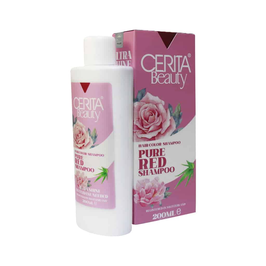شامپو رنگساژ سریتا مدل Pure Red حجم 200 میلی لیتر Cerita pure red