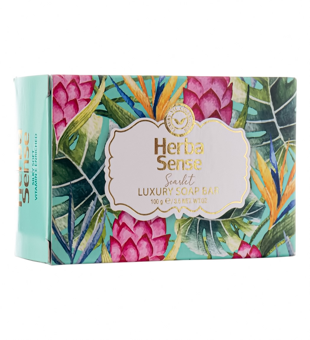 صابون سبز Scarlet با رایحه چای سبز هرباسنس