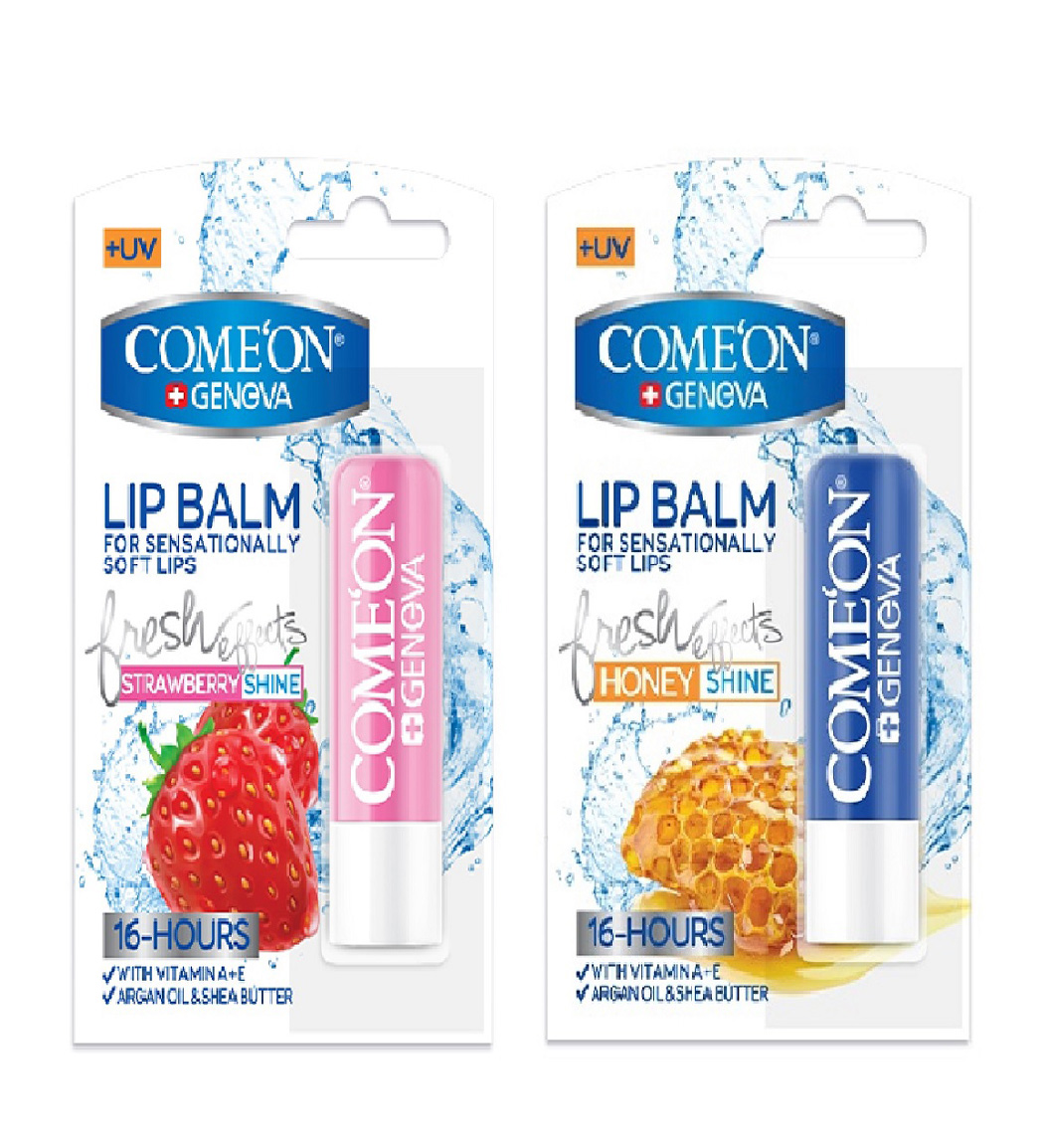 بالم لب مدل عسل و توت فرنگی پک 2 عددی