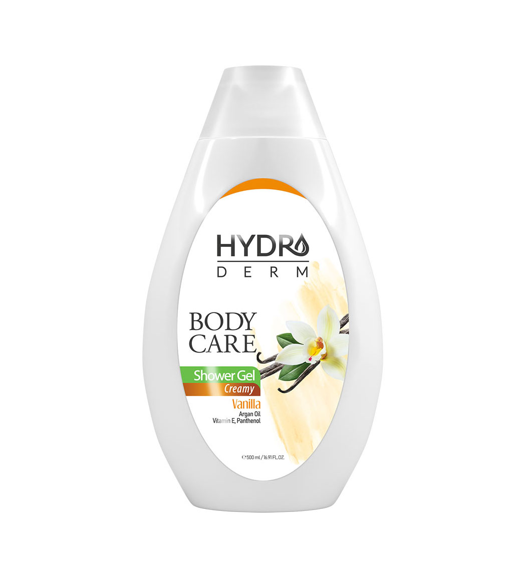 شامپو بدن کرمی با رایحه وانیل و روغن آرگان حجم 500 میل