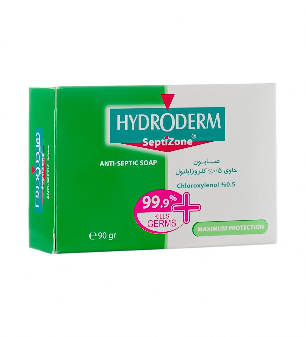 صابون ضدعفونی کننده حاوی 0.5 درصد کلروزاینلول 90گرم