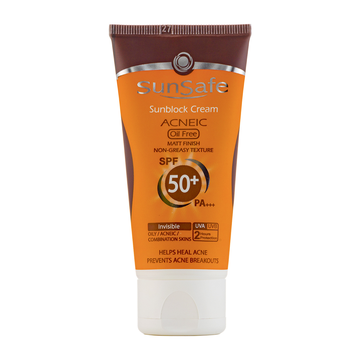 کرم ضد آفتاب فاقد چربی اس پی اف 50 مناسب پوست چرب و آکنه ای 50میل