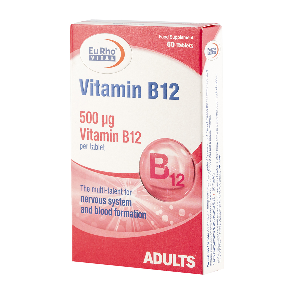 قرص ویتامین B12 بسته 60 عددی
