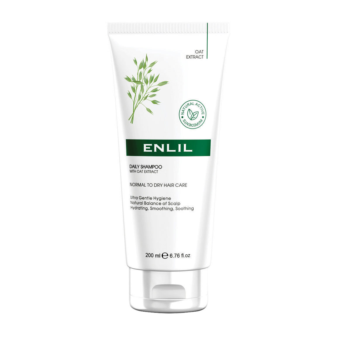شامپو مو مدل روزانه حاوی عصاره جو دوسر مناسب موهای خشک و نرمال حجم 200 میلی لیتر Enlil Daily Shampoo With Oat Extract 200ml