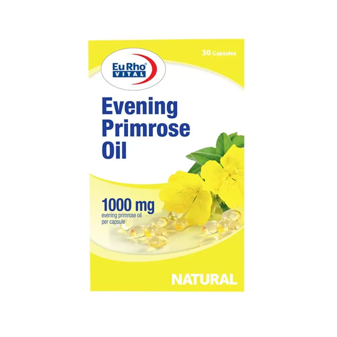 کپسول ژلاتینی روغن گل مغربی 1000 میلی گرمی بسته 30 عددی