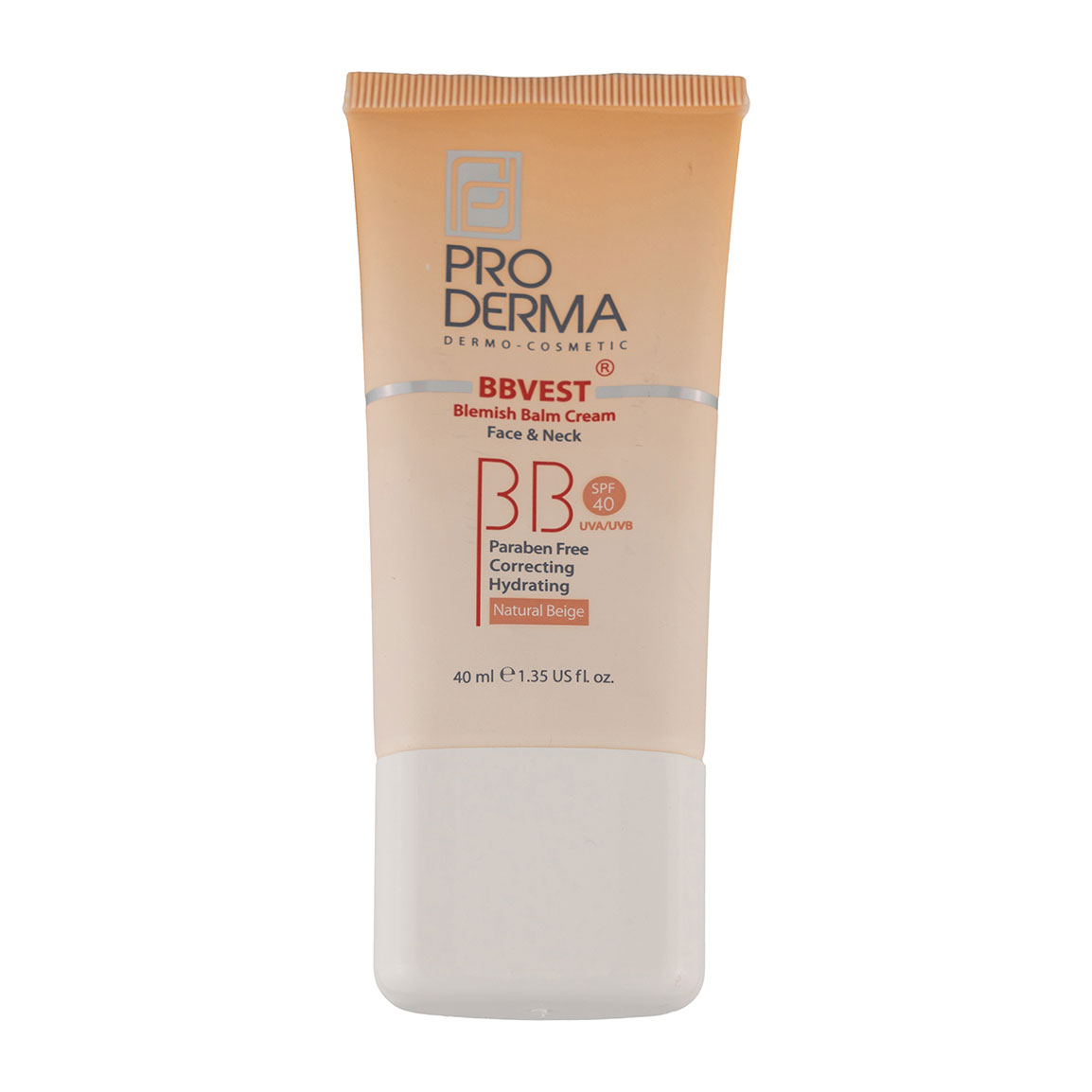 کرم مرطوب کننده رنگی صورت مدل BBVest مناسب پوست چرب و جوش دار با SPF 40 حجم 40 میلی لیتر