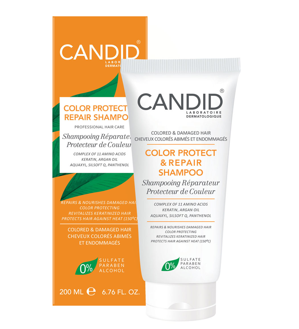 شامپو تثبیت رنگ وترمیم مو  مناسب موهای رنگ شده وآسیب دیده 200 میل