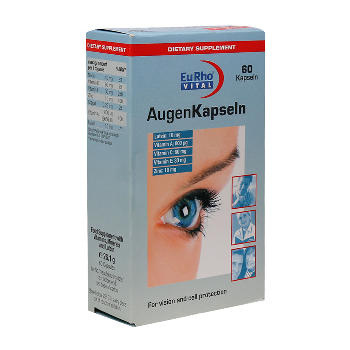 کپسول چشم مدل Augen بسته 60 عددی