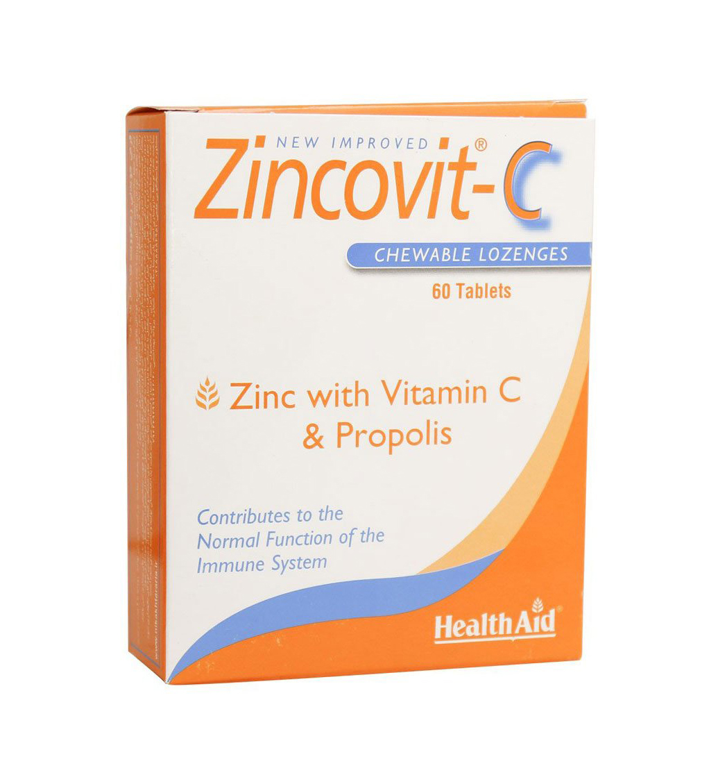 قرص جویدنی Zincovit-C بسته 60 عددی