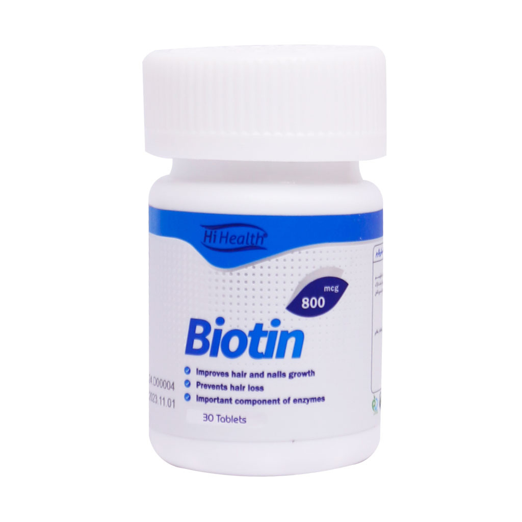قرص Biotin 800 بسته 30 عددی