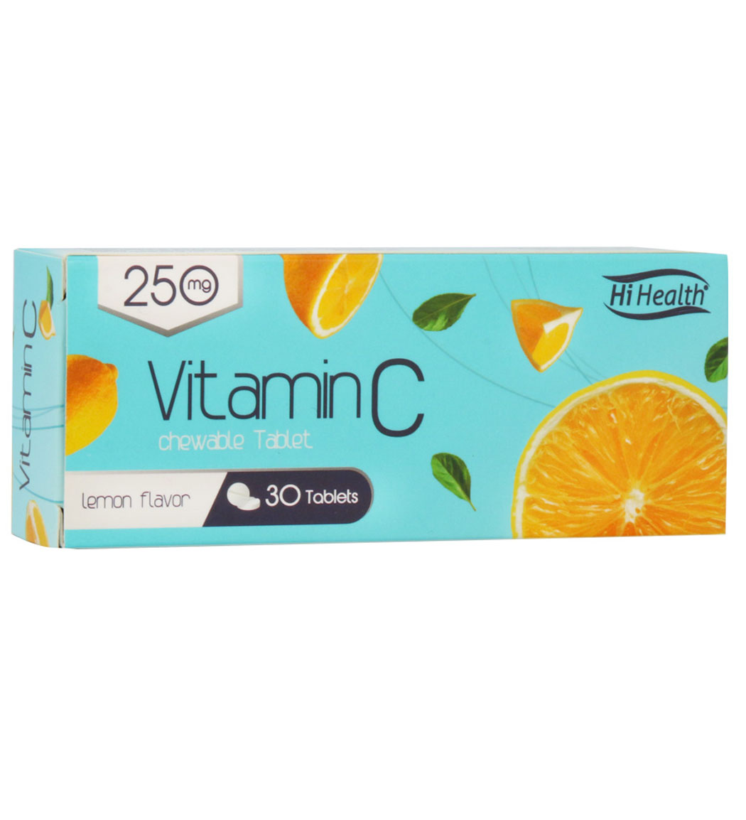 قرص جویدنی Vitamin C 250 بسته 30 عددی