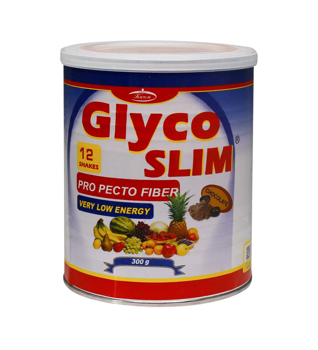 پودر لاغری مدل Glyco SLIM با طعم شکلات وزن 300 گرمی