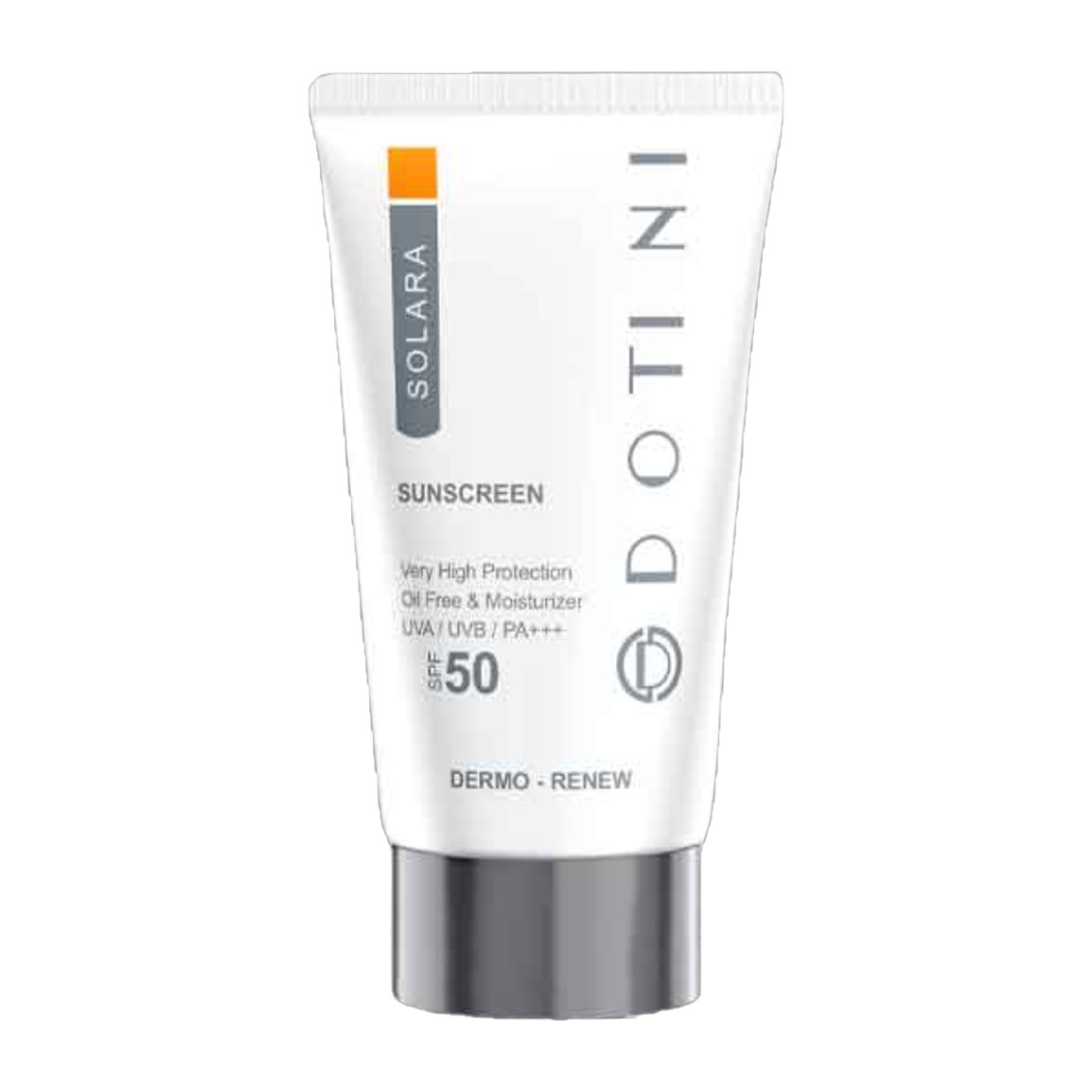 کرم ضدآفتاب بی رنگ فاقد چربی با SPF 50 مناسب پوست چرب حجم 50 میلی لیتر Dotini SPF50 Oil Free And Moistrurizer Sunscreen For Oily Skin 50ml