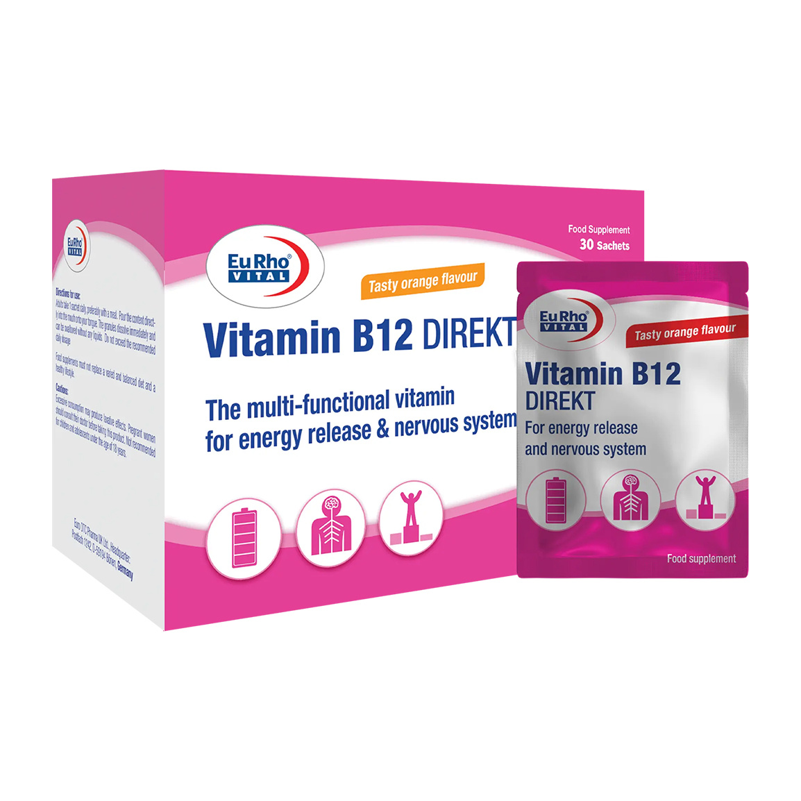 ساشه ویتامین B12 مدل Direct بسته 30 عددی