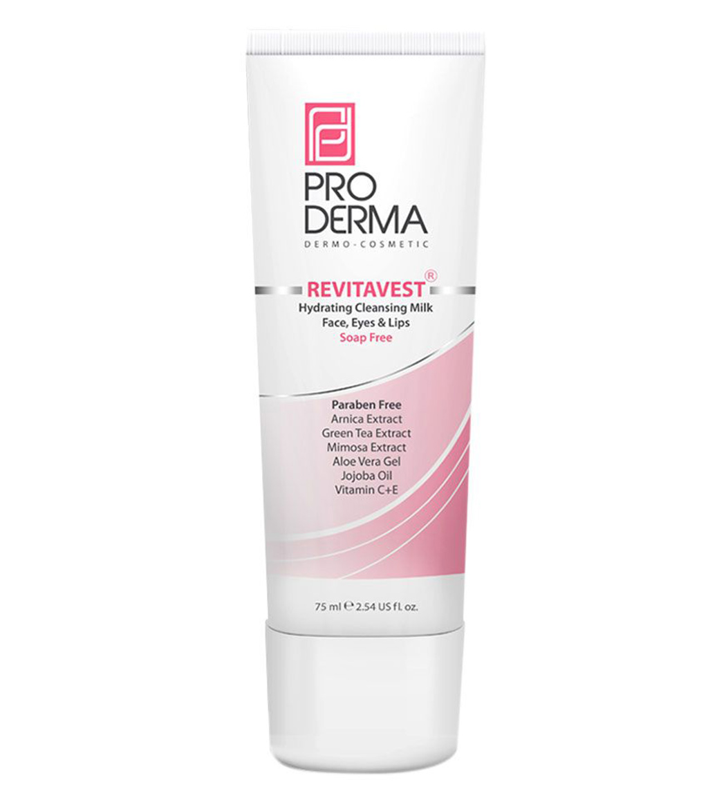 لوسیون پاک کننده آرایش 75 میل Proderma Hydrating Cleansing Mihk 75ml