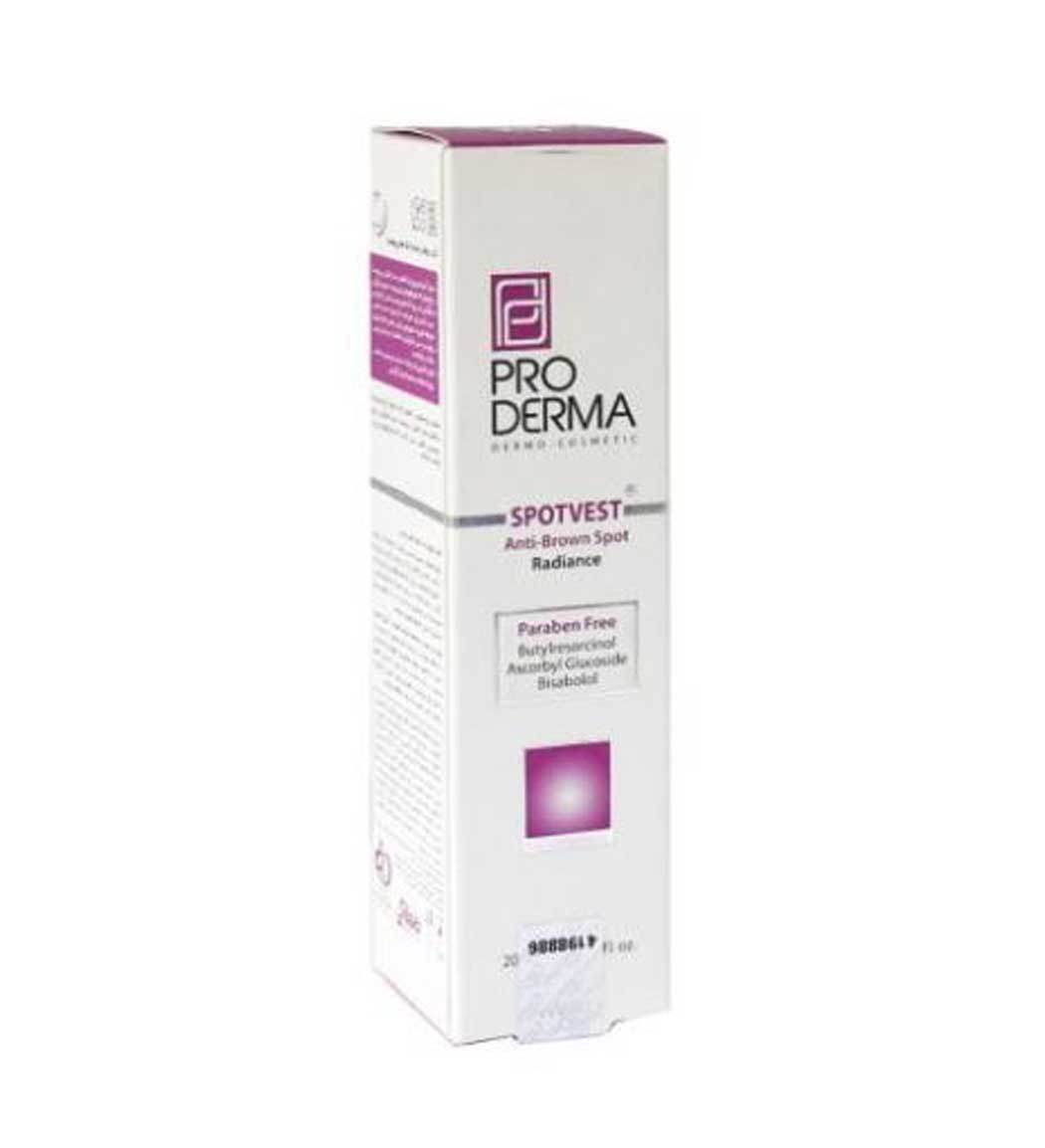 کرم روشن کننده و ضد لک صورت 20 میل Proderma Anti Brown Spot And Lightening Face 20ml