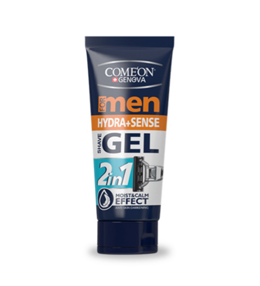 ژل اصلاح مردانه 2در1 آبرسان ضدحساسیت 175میل Comeon 2in1 Hydra And Sense Shave Gel For Men 175ml