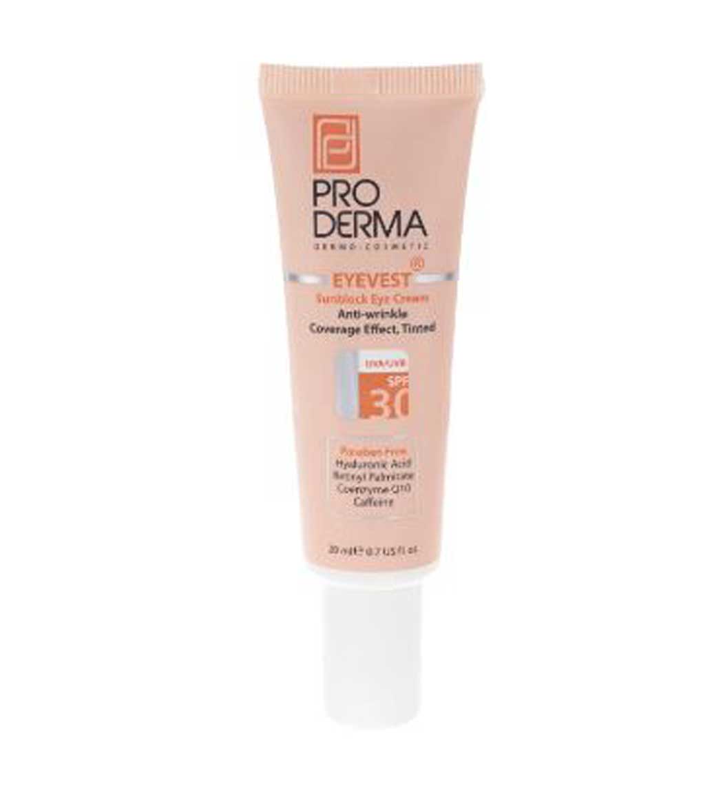 کرم پوشاننده و ضد چروک رنگی دور چشم با اس پی اف 30 بژ طبیعی 20 میل