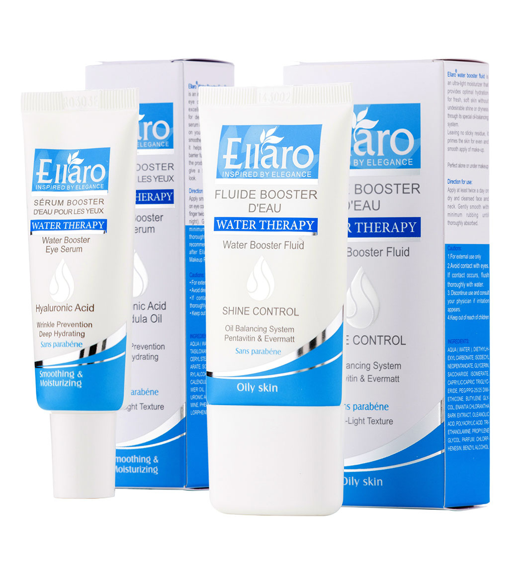 پک فلوئید آبرسان پوست 40 میل به همراه سرم آبرسان دور چشم 20 میل