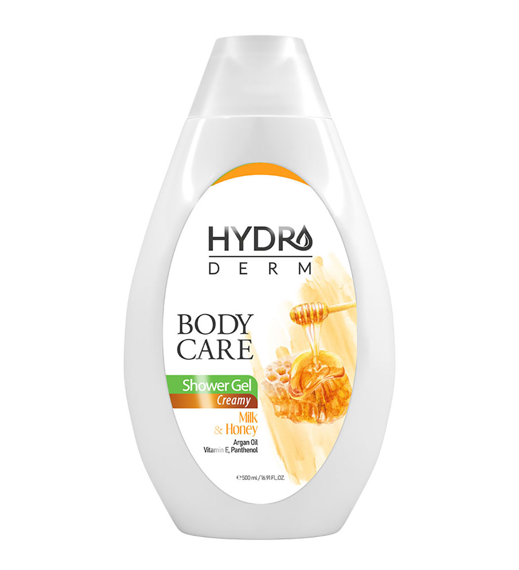 شامپو بدن کرمی با رایحه شیر و عسل حجم 500 میل