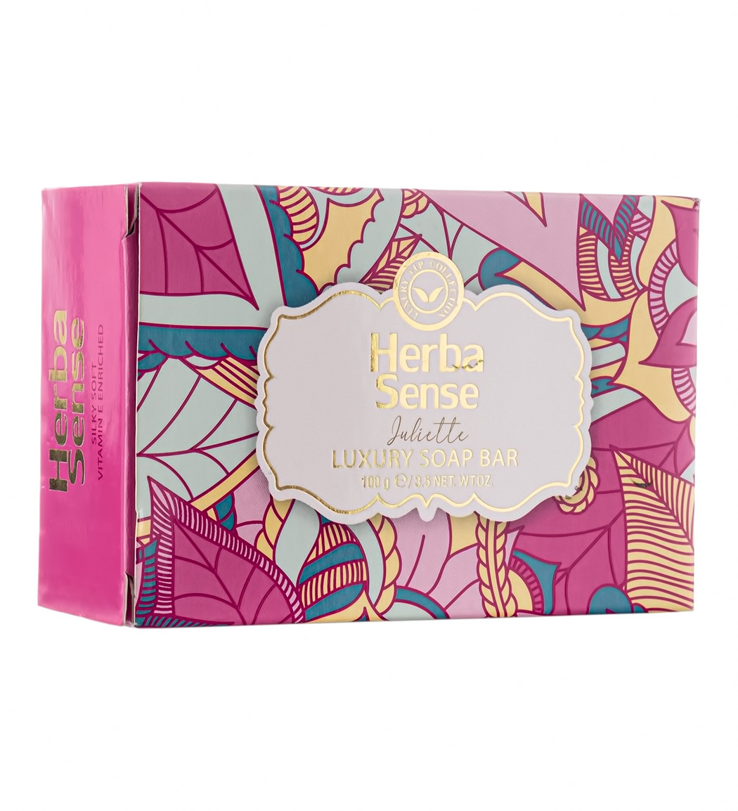 صابون صورتی Juliette با رایحه توت وحشی هرباسنس