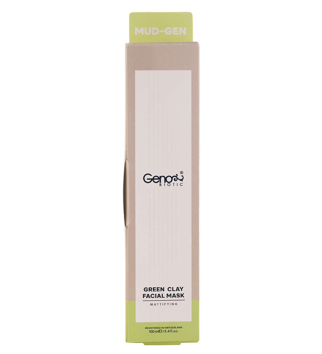 ماسک صورت خاک رس سبز حجم 100 میلی لیتر Geno Biotic Green Clay Fasial Mask 100 ml