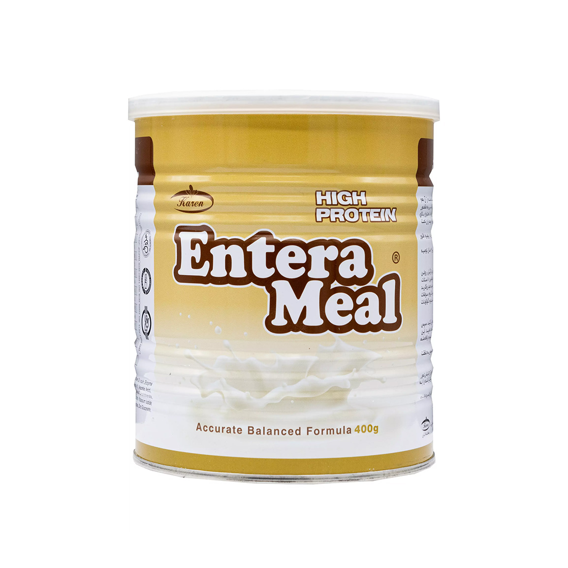 پودر Entera Meal با پروتئین بالا با طعم وانیل وزن 400 گرم