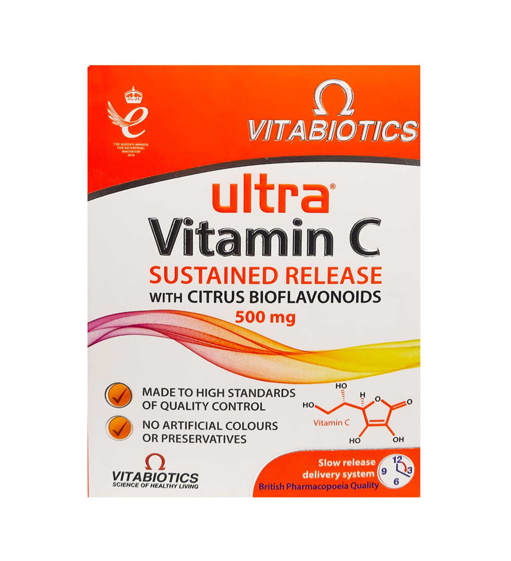 قرص Ultra Vitamin C 500 بسته 60 عددی