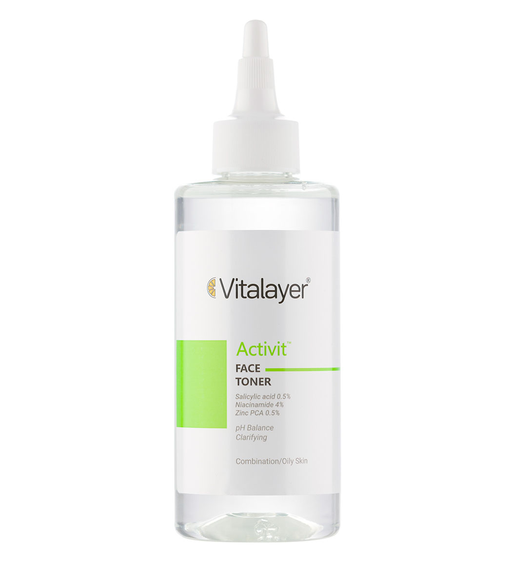 تونر پاک کننده صورت اکتی ویت مناسب پوست چرب 200میل Vitalayer Activit Face Toner For Oily Skins 200ml